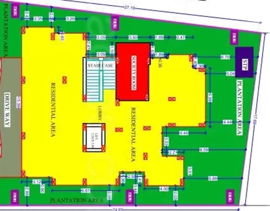Master Plan of Evos Paras Residency in Patrapada, Bhubaneswar - Image 186273