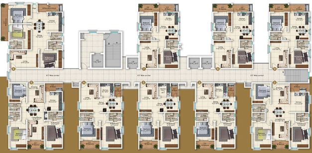Floor Plan of Vazhraa Prathik in Nizampet, Hyderabad - Image 111925