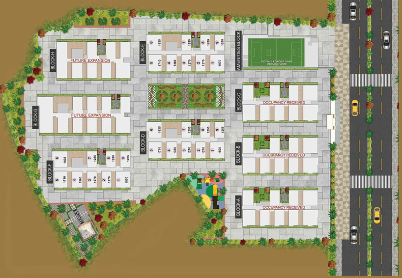 Master Plan of Vazhraa Prathik in Nizampet, Hyderabad - Image 111926