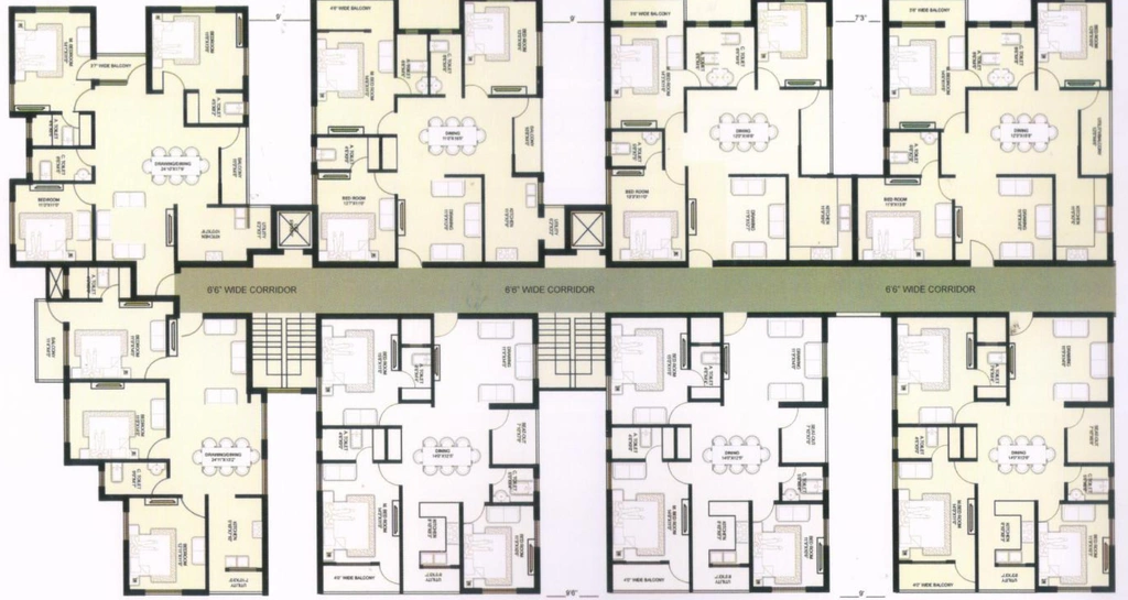 Floor Plan of Jagannath Rajsadan in Patia, Bhubaneswar - Image 153099