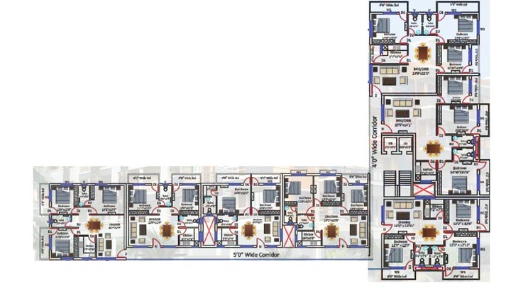 Floor Plan of Evos Palace in Khandagiri, Bhubaneswar - Image 152609