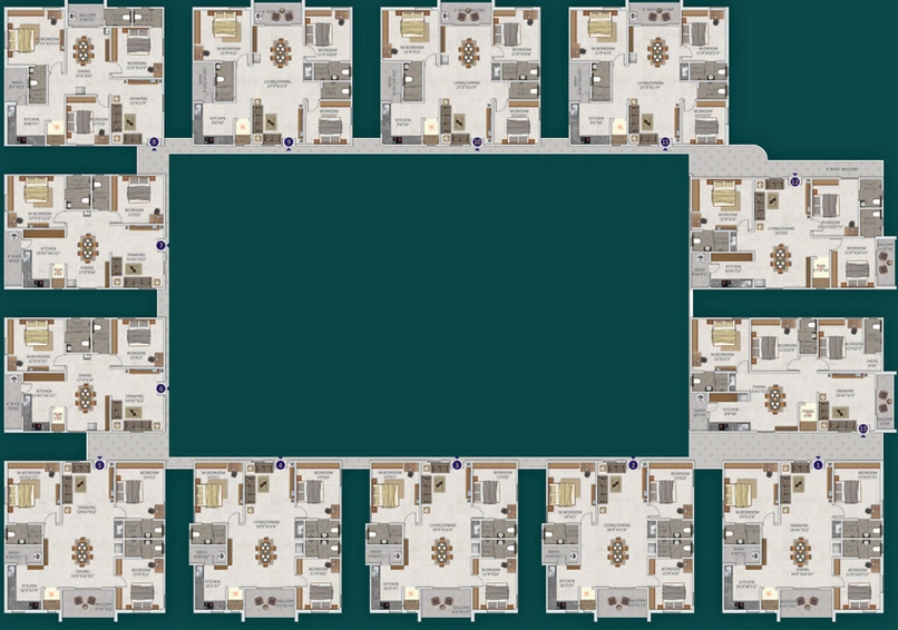 Floor Plan of Aditya Homes in Boduppal, Hyderabad - Image 112578
