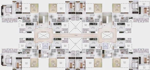 Floor Plan of Alcon Mellows in Kondhwa, Pune - Image 112353