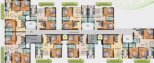 Floor Plan of Shuvam Palace in Chandrasekharpur, Bhubaneswar - Image 158004