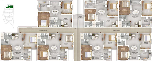 Floor Plan of Rashmi Lifestyle Phase 1 in Patia, Bhubaneswar - Image 156700