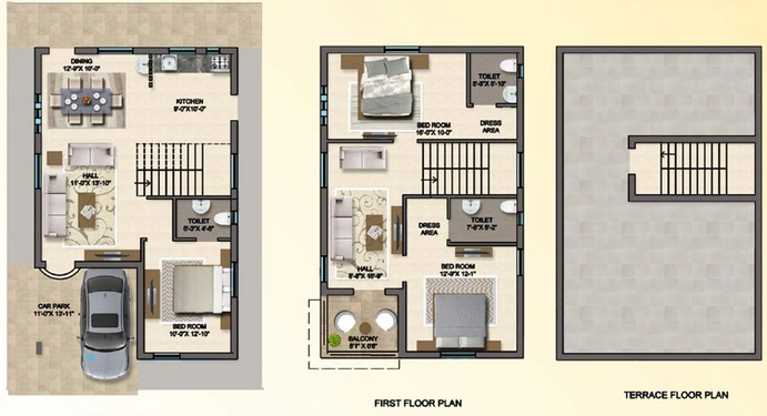 3 BHK House/Villa in JNS Hill View in Mallampet, Hyderabad - Image 740223