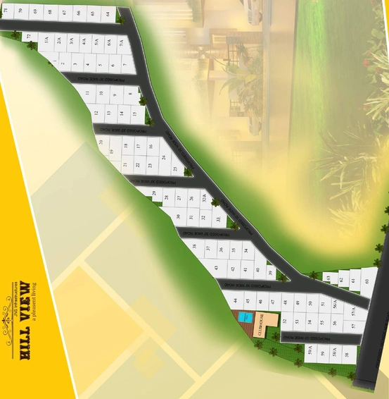 Master Plan of JNS Hill View in Mallampet, Hyderabad - Image 112587