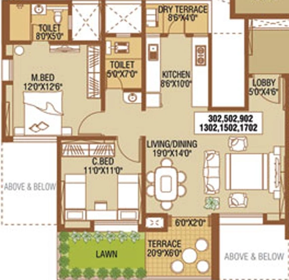 2 BHK Flat in Nirmaann Shankeshwar Darshan in Kondhwa, Pune - Image 739954