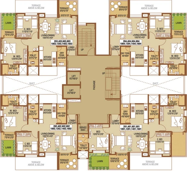 Floor Plan of Nirmaann Shankeshwar Darshan in Kondhwa, Pune - Image 112536