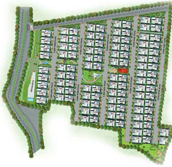 Master Plan of Sreenidhi Luxury Park 2 in Shamshabad, Hyderabad - Image 112611