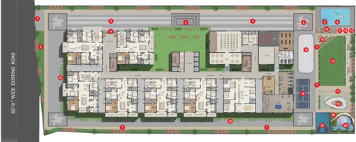 Master Plan of Vamsiram The Niche in Jubilee Hills, Hyderabad - Image 112724