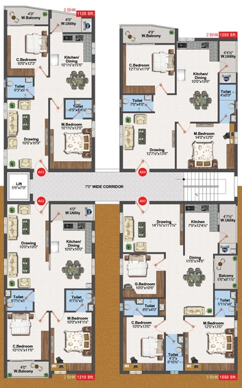 Floor Plan of Rayala Sai Empire 02 in Suraram, Hyderabad - Image 112847