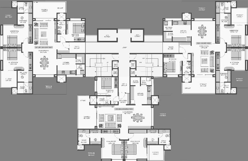 Floor Plan of Alcon Royce in Kondhwa, Pune - Image 112840