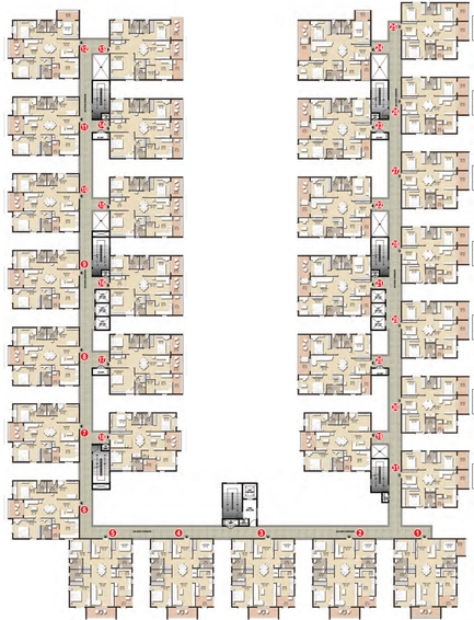 Floor Plan of Shanta The Bodhivriksha in Appa Junction, Hyderabad - Image 113413