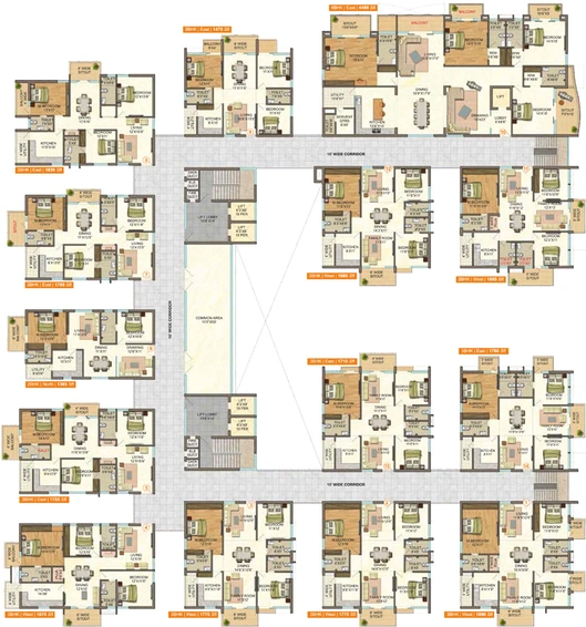 Floor Plan of Vasavi GP Trends in Nanakramguda, Hyderabad - Image 123824
