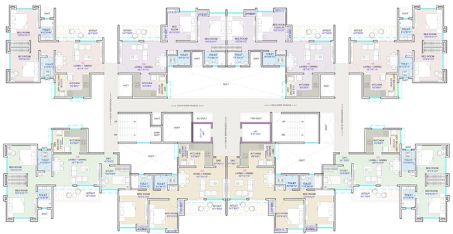 Floor Plan of Siddhi Nakshatra I Land in Moshi, Pune - Image 113165