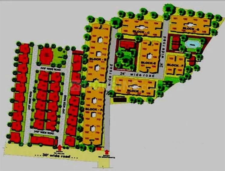 Master Plan of Shriram Vijaya Hyyde Park in Peelamedu, Coimbatore - Image 176908