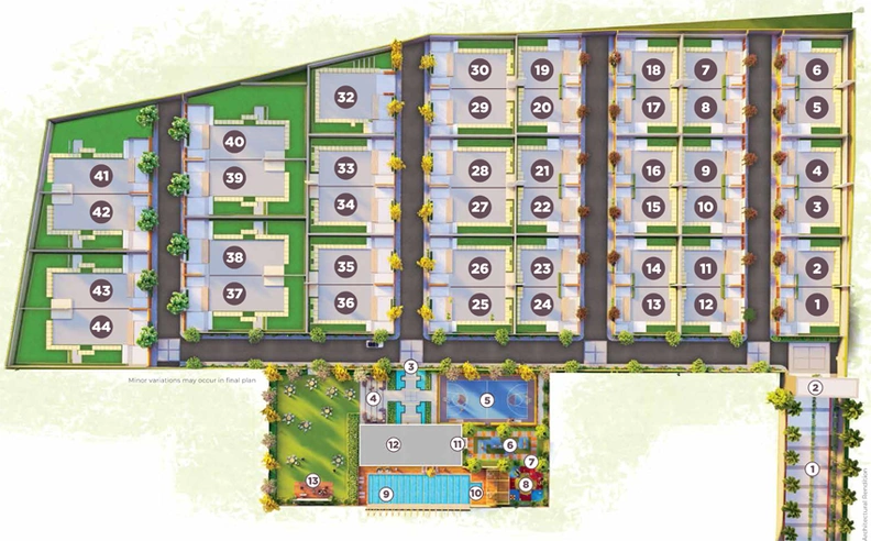 Master Plan of VTP Velvet Villas in Kharadi, Pune - Image 113201