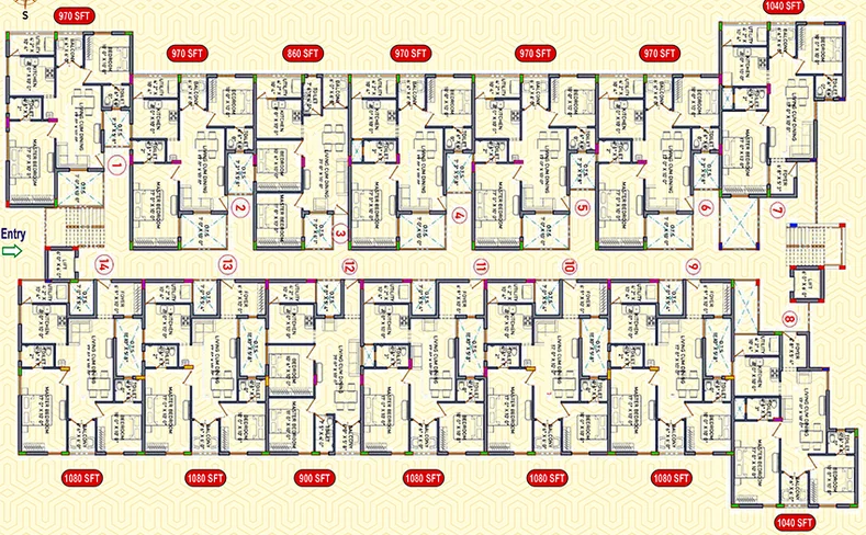Floor Plan of Ramani Ganesh Kripa in Singanallur, Coimbatore - Image 170685