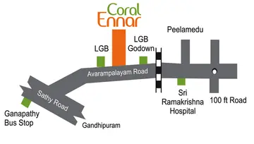 Location of Coromandel Coral Ennar - Image 170658