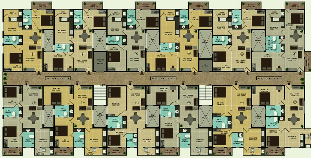 Floor Plan of Covai Serene Rose in Sulur, Coimbatore - Image 170699
