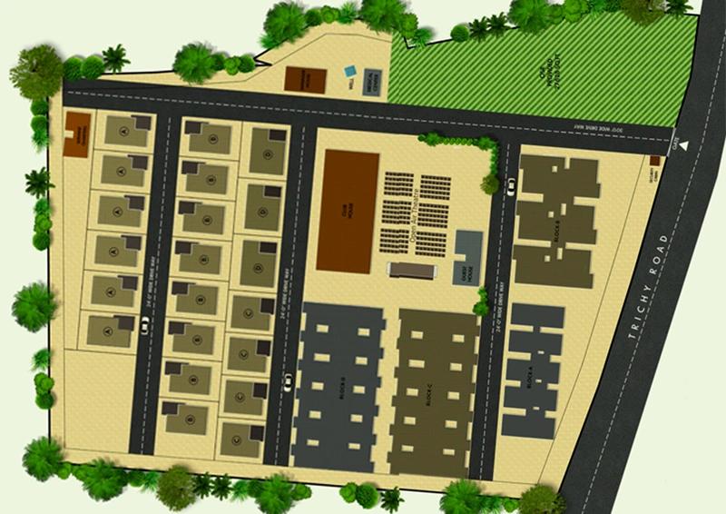 Master Plan of Covai Serene Rose in Sulur, Coimbatore - Image 170700