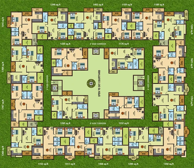 Floor Plan of Sree Daksha Utkarsh in Vadavalli, Coimbatore - Image 170492