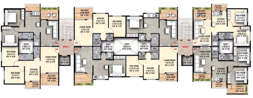 Floor Plan of Allwin Mittal Park in Dasak, Nashik - Image 113271