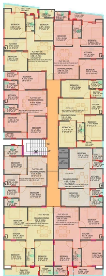 Floor Plan of DDCL Paradise in Mansarovar, Jaipur - Image 146786