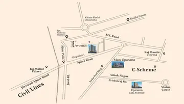 Location of Upasana 1st Avenue - Image 146796