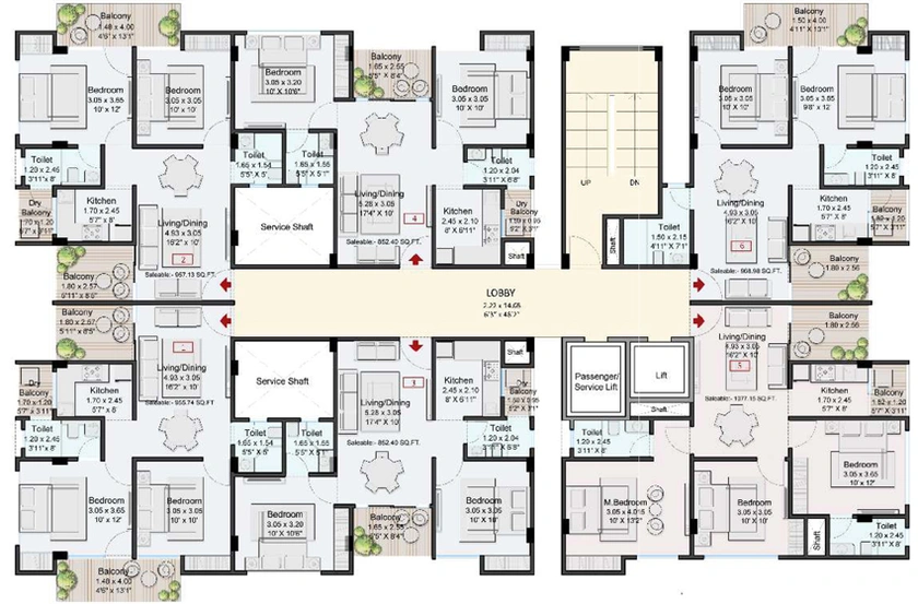 Floor Plan of IPG Daughters Pride in Neota, Jaipur - Image 146813