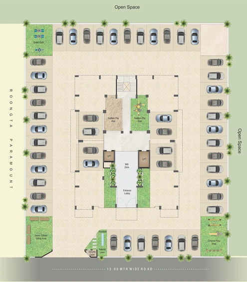 Master Plan of Roongta Shree Tirumala Regency in Mumbai Naka, Nashik - Image 113291