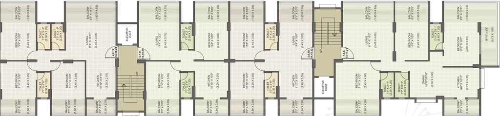 Floor Plan of Revati Bliss in Anandvalli, Nashik - Image 147041