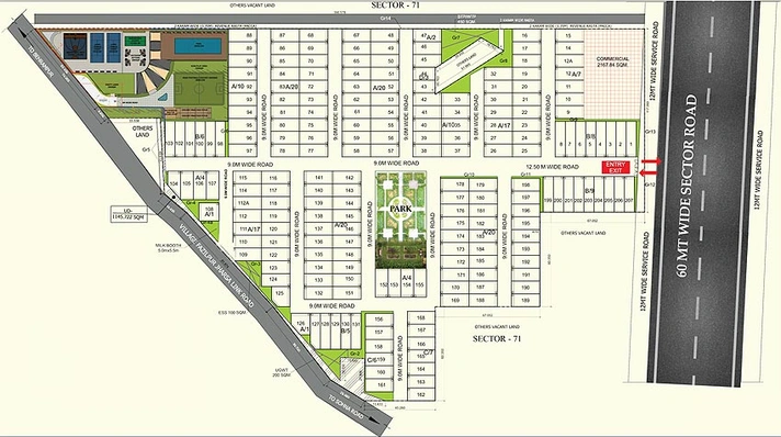 Master Plan of Trehan Luxury Floors in Sector 71, Gurgaon - Image 147061