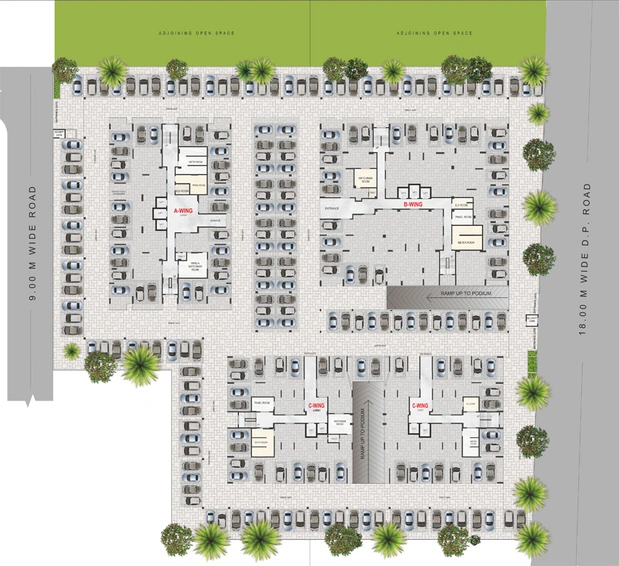 Master Plan of Roongta Elegante in Panchavati, Nashik - Image 147080