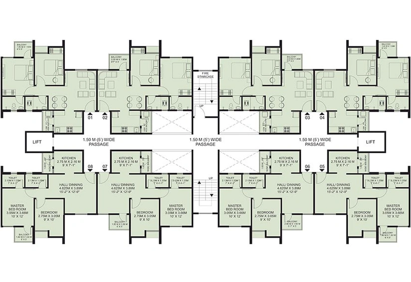 Floor Plan of Rachana Sahira in Dharampeth, Nagpur - Image 147150