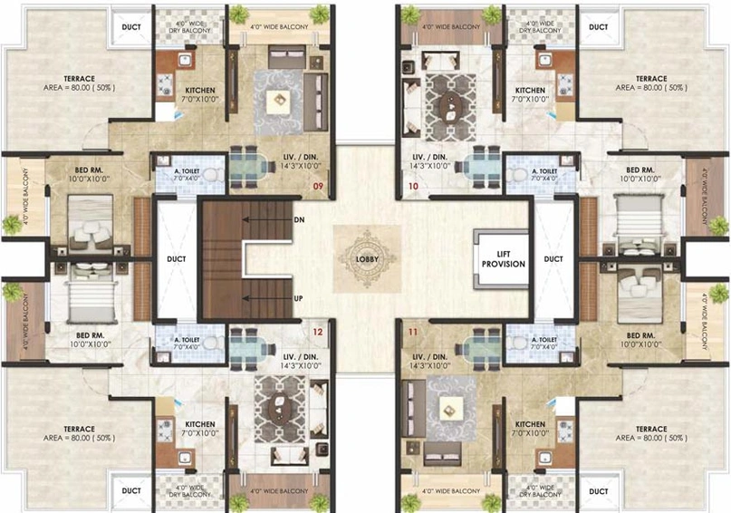 Floor Plan of Karda Hari Nisarg in Deolali Gaon, Nashik - Image 147136