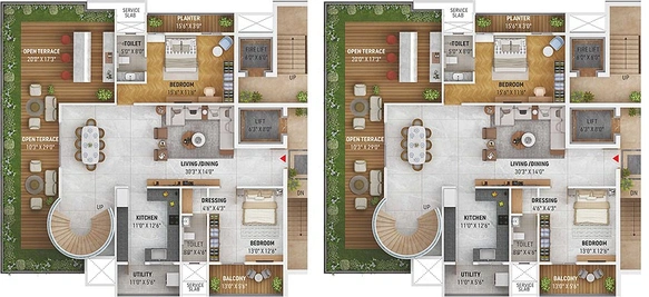 4 BHK Penthouse in Madhavraya Aura in Byramji Town Road, Nagpur - Image 809338