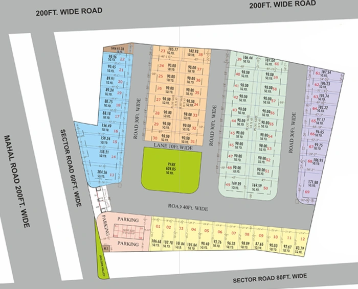 Master Plan of Unicorn Valley in Jagatpura, Jaipur - Image 147182