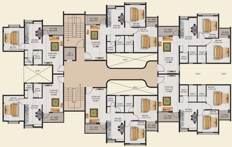 Floor Plan of Giri Riveryne Nest in Dasak, Nashik - Image 112941
