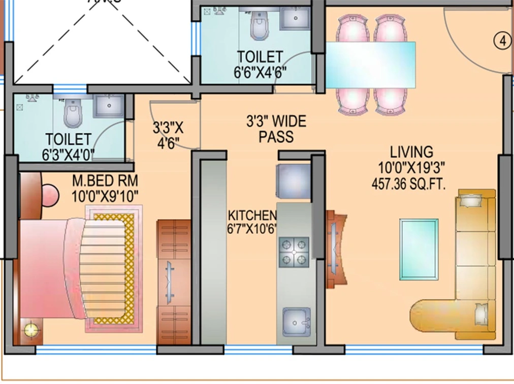 1 BHK Flat in Kavya Ashwamegh in Ghatkopar East, Mumbai - Image 815305