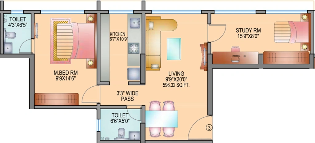 1.5 BHK Flat in Kavya Ashwamegh in Ghatkopar East, Mumbai - Image 815306