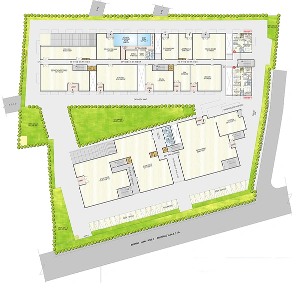 Master Plan of Abhirams Touchstone Towers in Kurmannapalem, Visakhapatnam - Image 147249