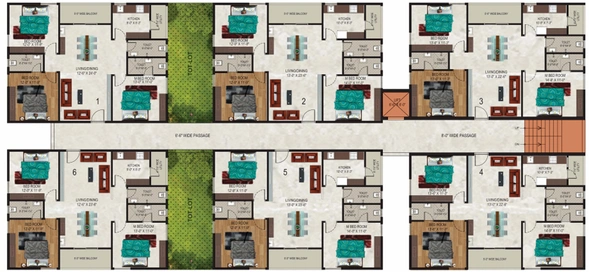 Floor Plan of Chengalva Gardenia in Pineapple Colony, Visakhapatnam - Image 148214