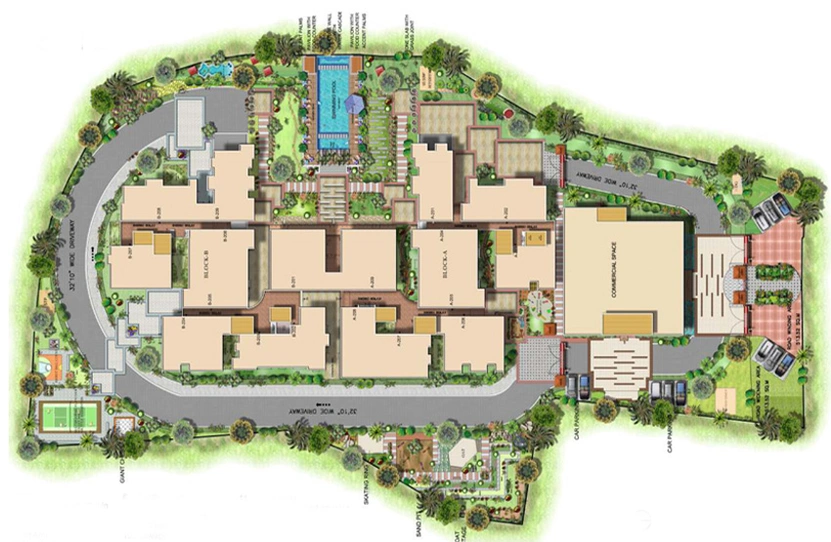 Master Plan of Keerthi Surya Shakti Towers in Whitefield, Bangalore - Image 147360