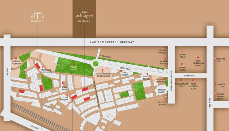 Location of Alag Ashtapad in Ghatkopar East, Mumbai - Image 90370