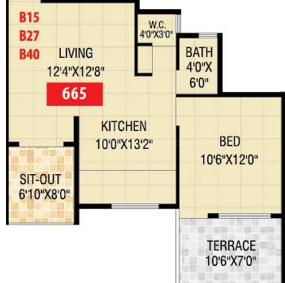 1 RK Flat in Laxmi Township in Gangapur Road, Nashik - Image 743493