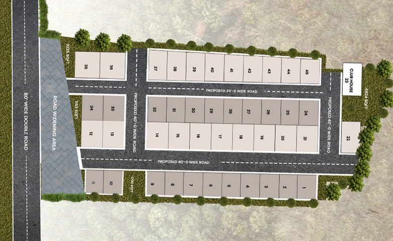 Master Plan of Flora Hillside in Madhurawada, Visakhapatnam - Image 147406
