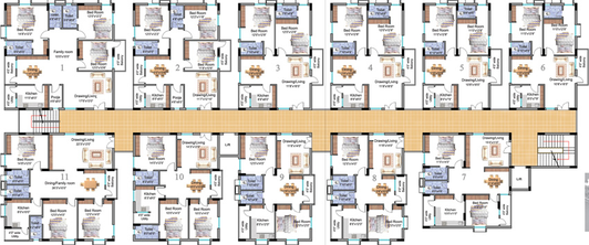 Floor Plan of Vaishno Height in Gajuwaka, Visakhapatnam - Image 147481