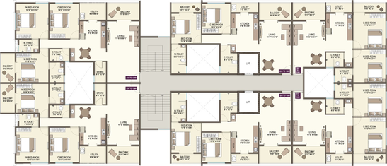 Floor Plan of Kothari Aarambh Elite in Gangapur Road, Nashik - Image 112948